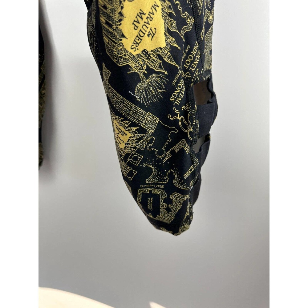 Torrid x Harry Potter Marauder's Map Legging Pants Women's Plus Size 6 6X Black - Picture 4 of 7